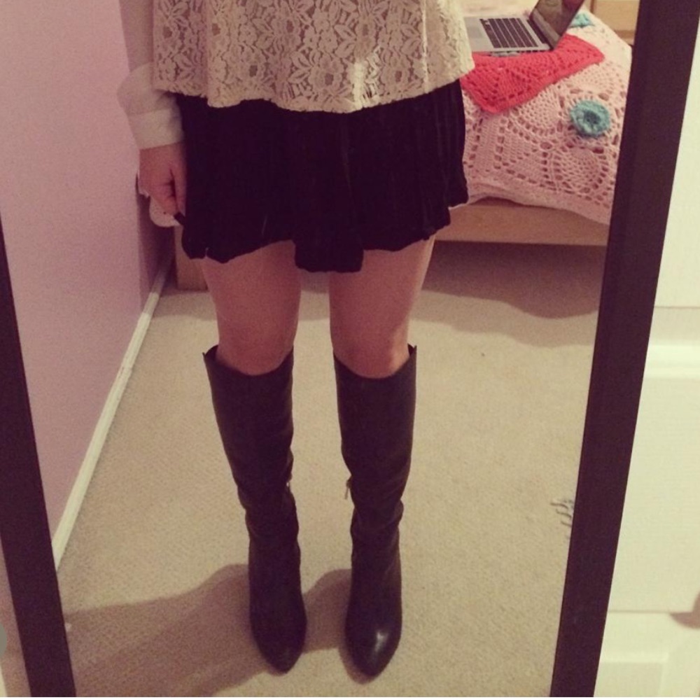 Vince Camuto Leather Knee High Boots